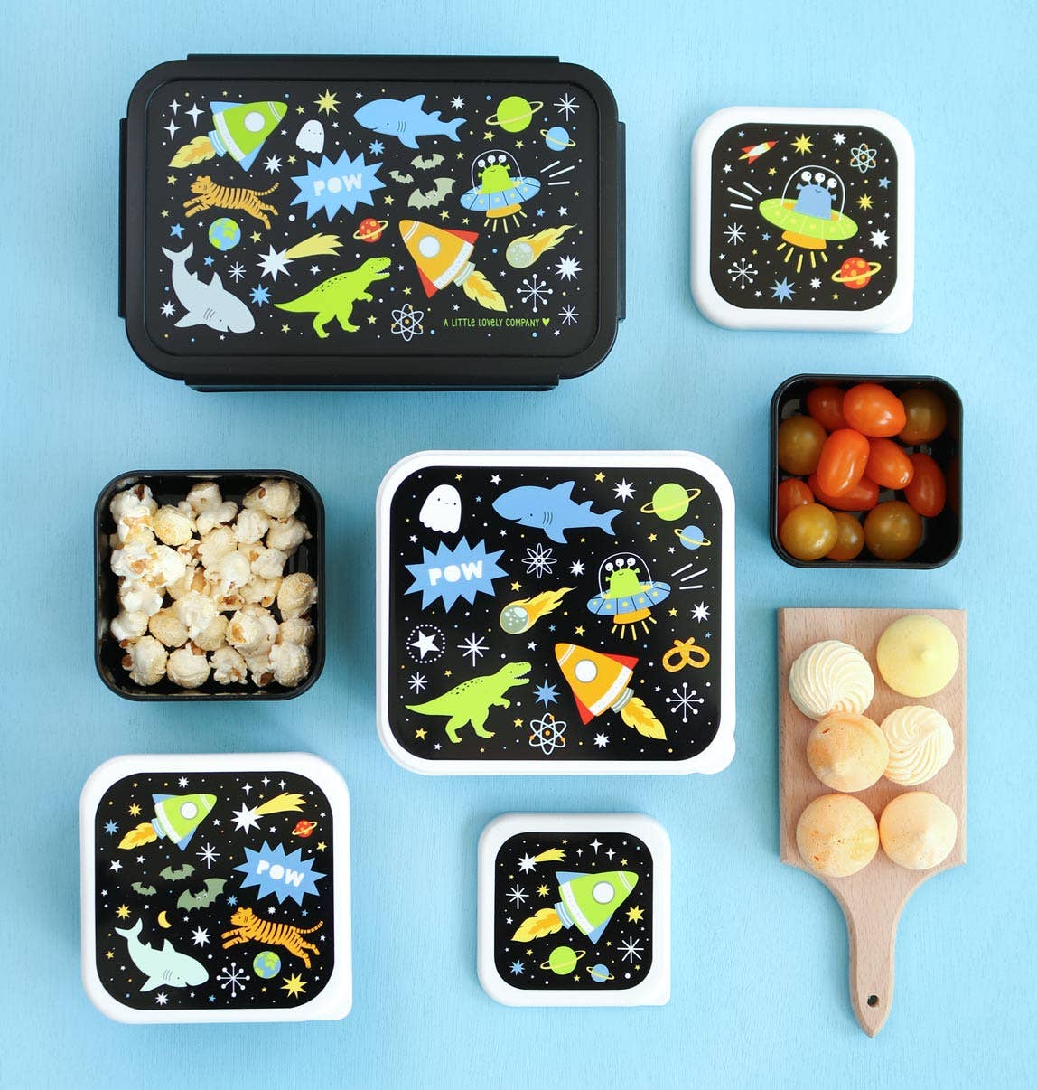 A Little Lovely Company – wholesale Lunch bag/box – Kids – Lunch & snack box set: Galaxy6