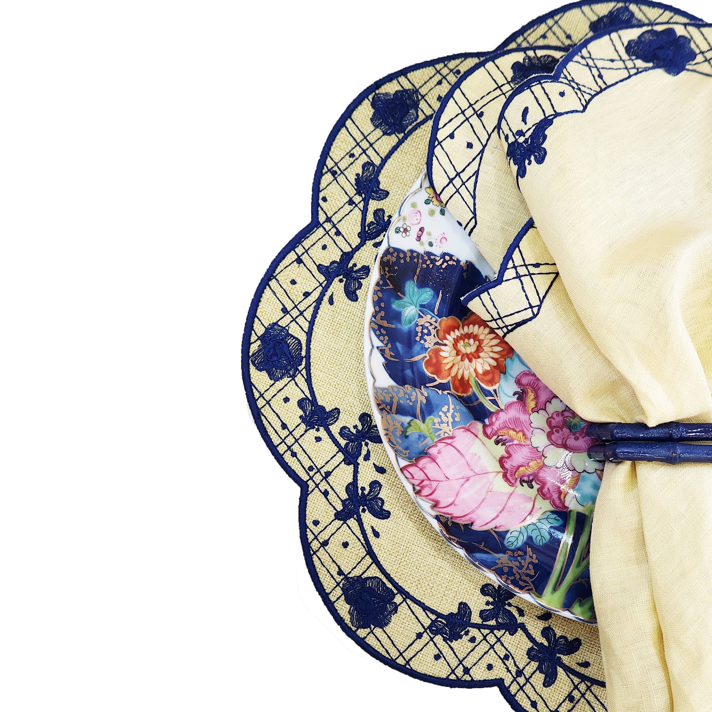 Iza Silva -Luxury Tableware - Wholesale Dinner & Cloth Napkin - The Original -Florentine Collection -Napkins -Various Colors12