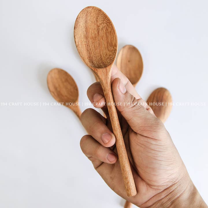 194 Craft House - Wholesale Kitchen Spoon - Mom Coffee Spoon Engraved Wooden Spoon - Chrismas Gifts
