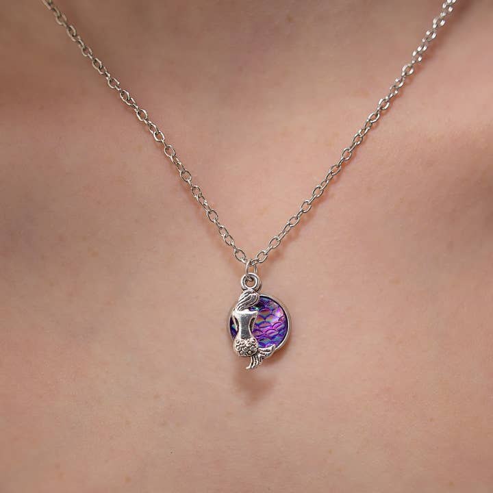 Sun Tail Mermaid - Wholesale Pendant/Charm Necklace - Mermaid Necklace Jewelry