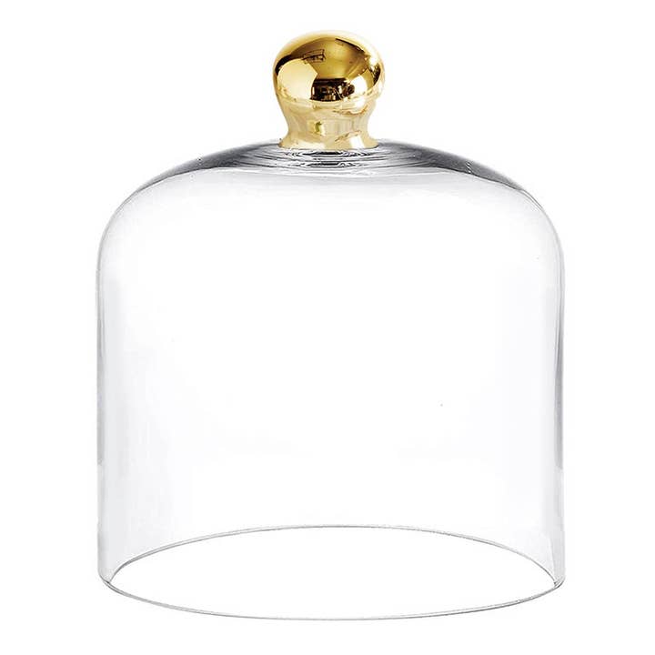 Glass Cloche with Gold Knob - Medium for wholesale by Santa Barbara Design Studio by Creative Brands