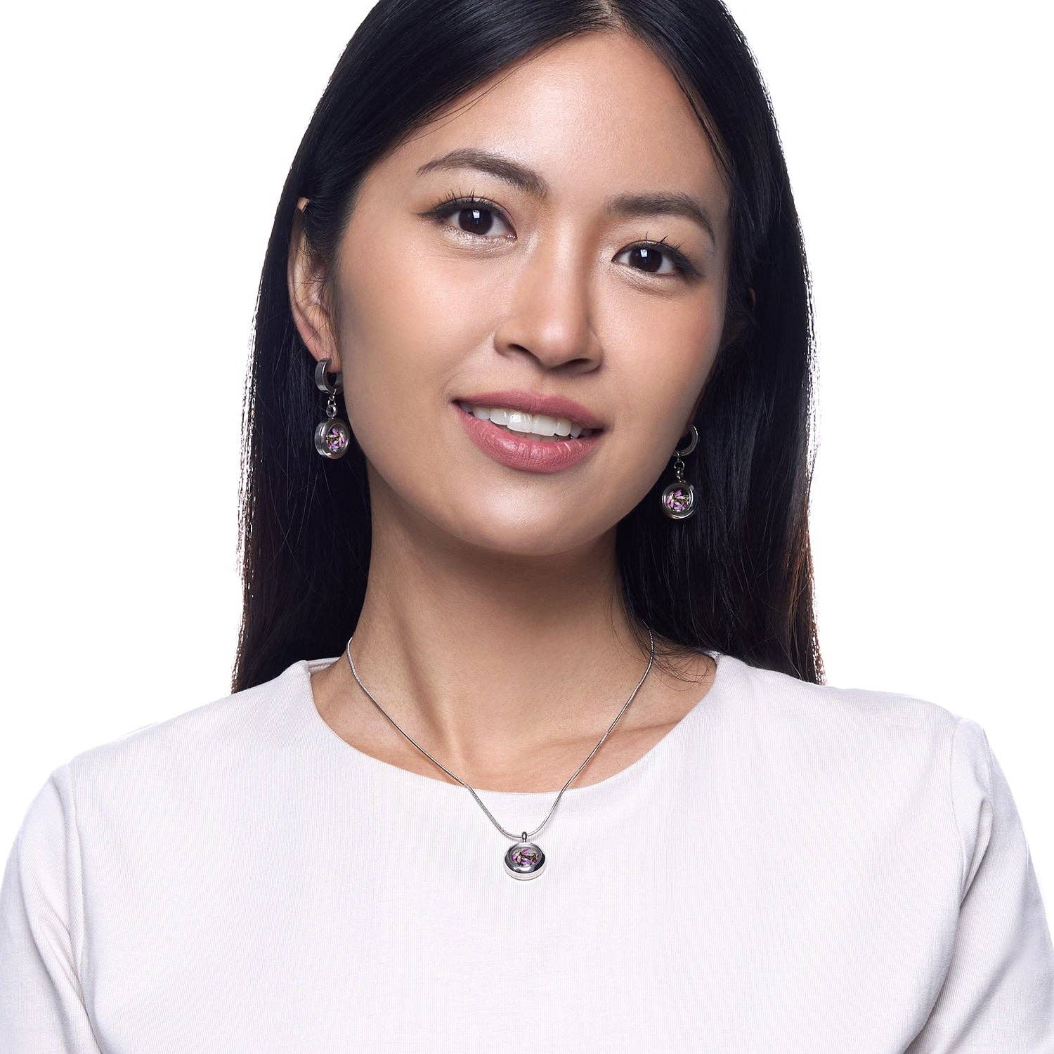 My Little Nature – Großhandel Kette mit Anhänger/Charm – Handgefertigte Kette mit Heideblume – Schmuck inspiriert von der Natur1