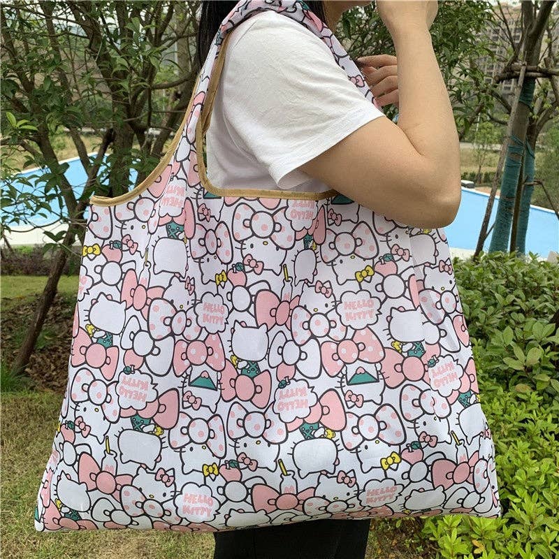 FurDecoration - Wholesale Tote Bag - Women's - Large Capacity Single Shoulder Printed Foldable Cloth Bag1