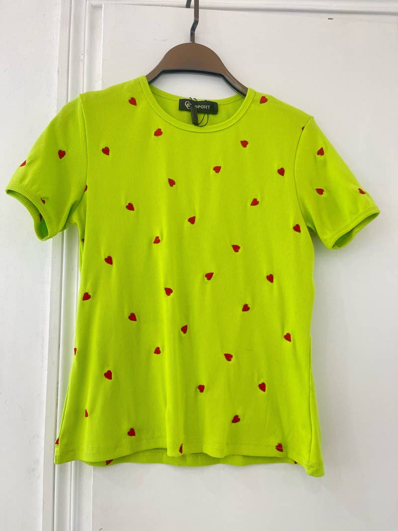 EASY MODE - Wholesale T-Shirt - Women's - Embroidered T-shirt top - 11088