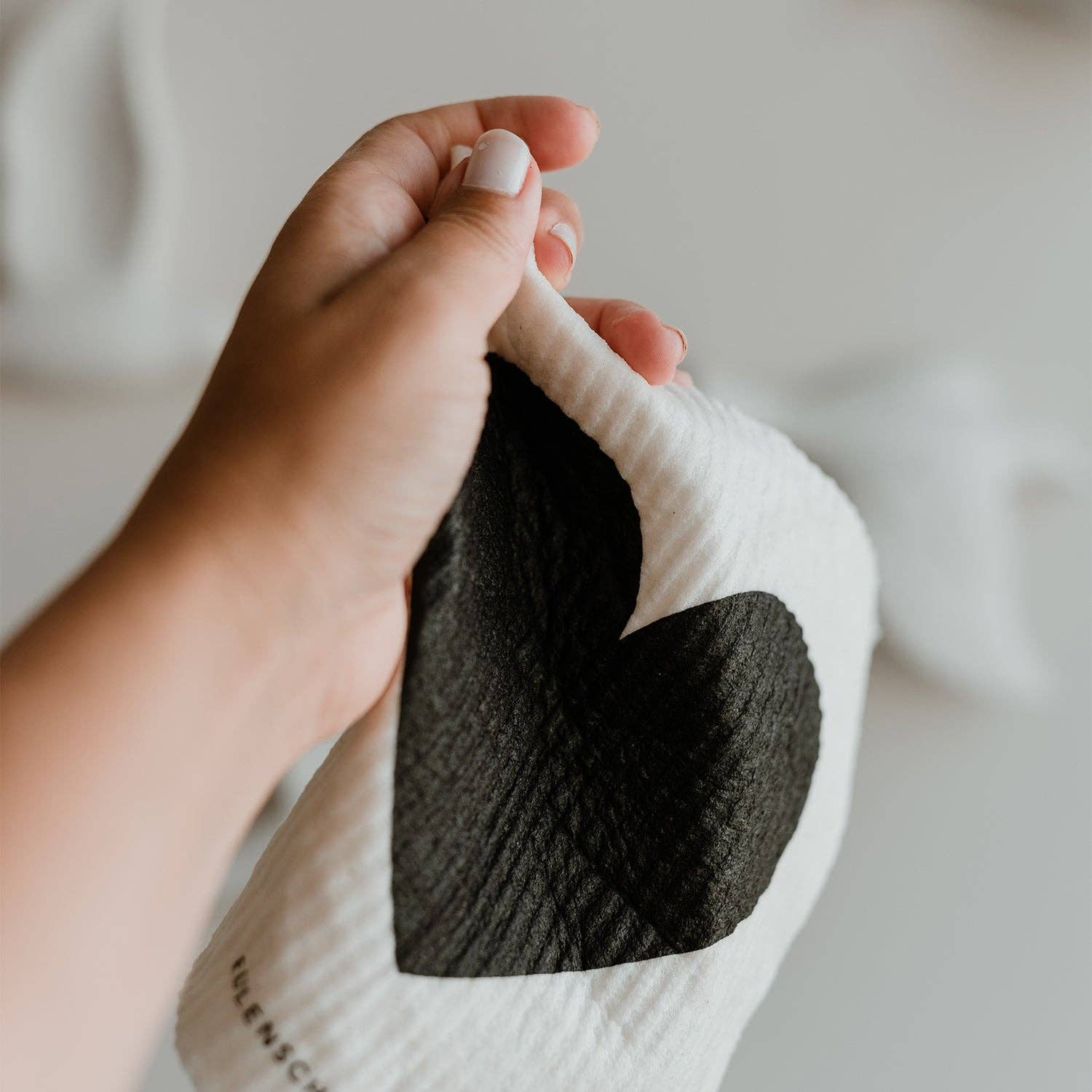 Eulenschnitt – Engroshandel Køkkenhåndklæde – Svampeklude hjerte i 3-pak (VE = 10 stk)3