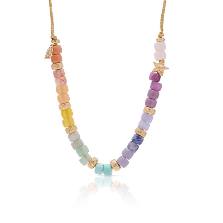 Collier Eye Candy Star - Rainbow Light pour la vente par Lucky Star Jewels