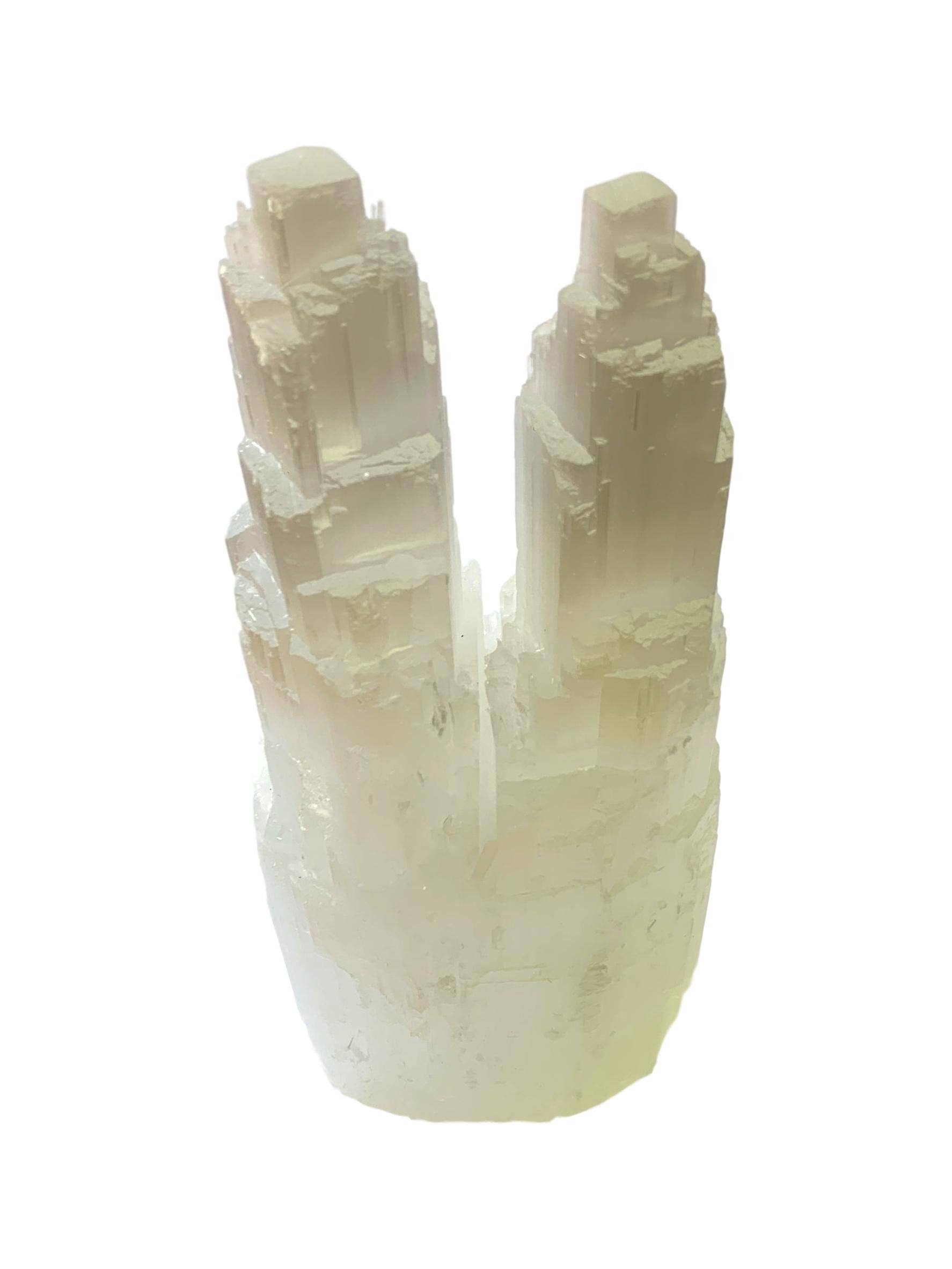 WLM - Wholesale Spiritual Stone/Crystal - Double Selenite Mineral Lamp 25 cm