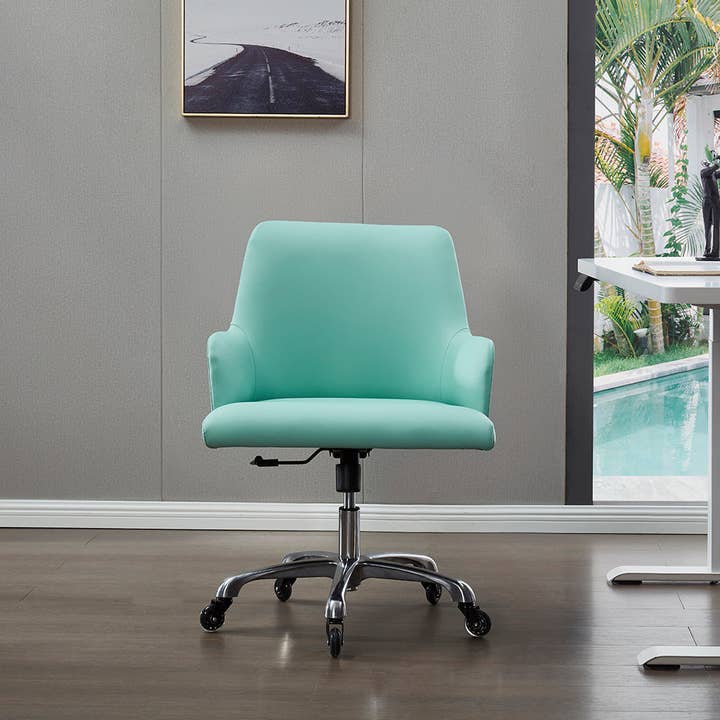 HitaStyles - Wholesale Chair - New York Eco Leather Swivel Desk Chair With Caster Wheels