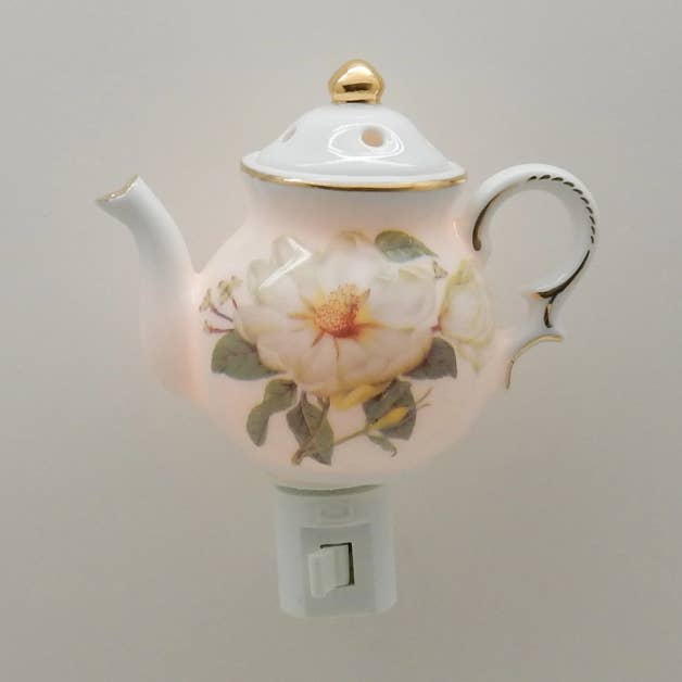 Night Lights - Magnolia Porcelain Teapot for wholesale by Green Pastures Wholesale