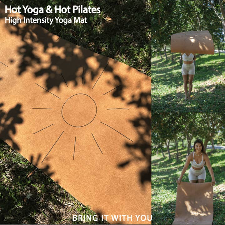 Crk - Wholesale Yoga Mat - The Sun Mat • 4mm Thick, Organic Cork Yoga Mat with Recycled Natural Rubber7