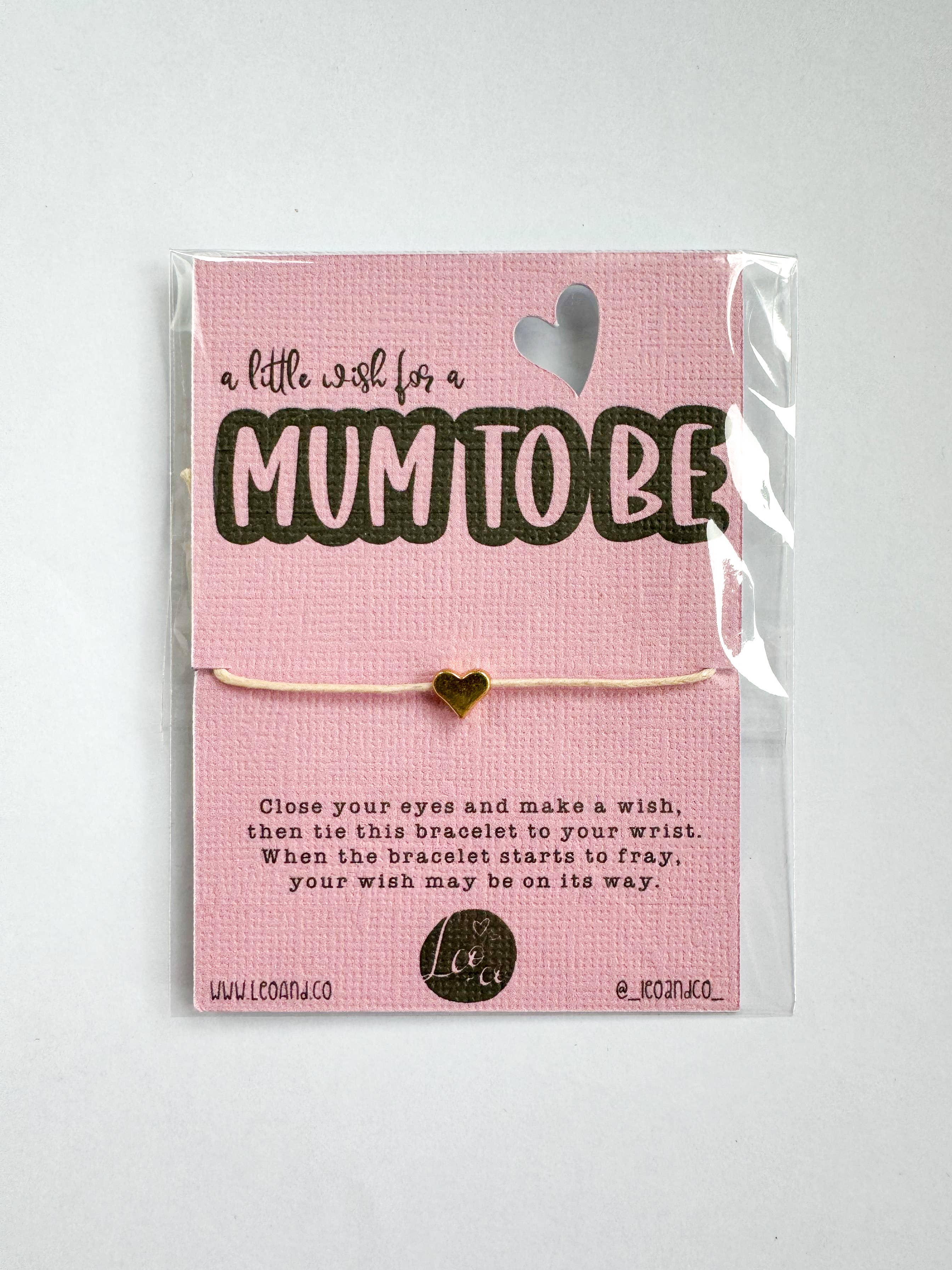Leo & Co Gifts – wholesale Charm/dangle bracelet – Mum To Be Wish Bracelet1
