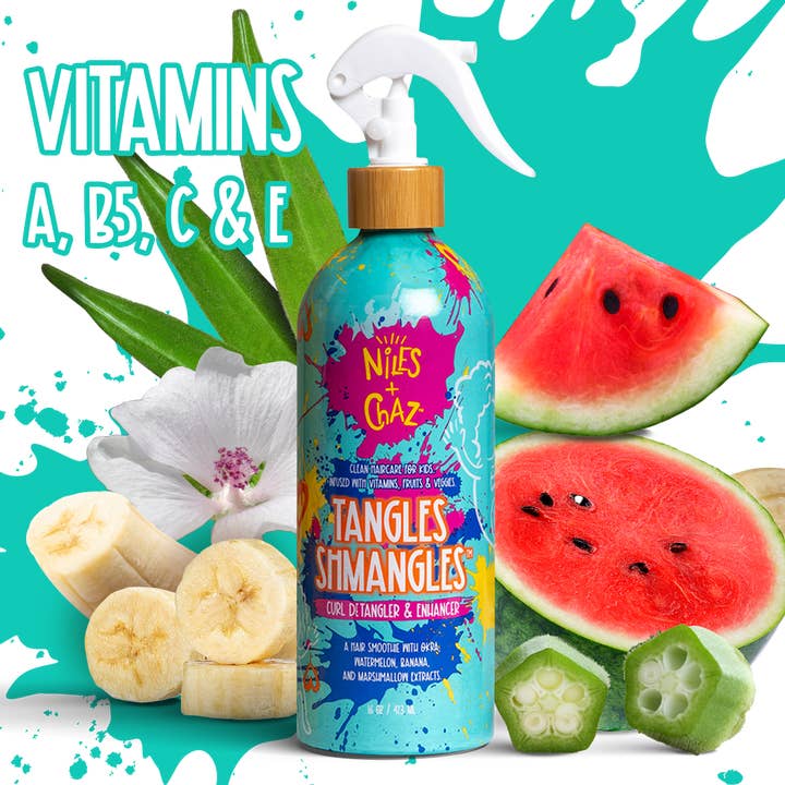 TANGLES SHMANGLES • Jumbo Size Detangler & Curl Enhancer for wholesale by Niles & Chaz Pizzazz!
