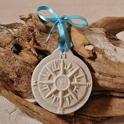 The Sand Store by Creative Artworks, Inc. - Wholesale Ornament - Compass Rose/Nautical Sand Ornament