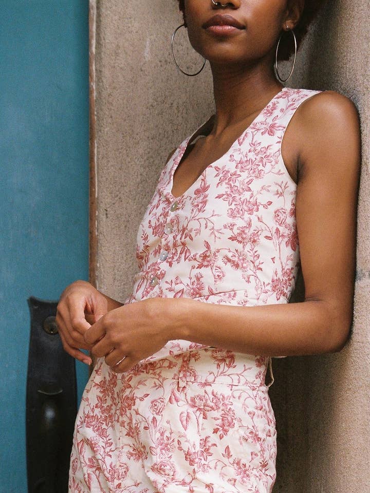 The Vest - Floral Toile for wholesale by Scout