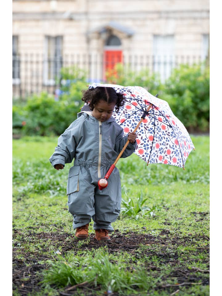 Hippychick – wholesale Jumpsuit – Kids – HC Waterproof Fleeced All-In-One Cool Grey 3-4 Years