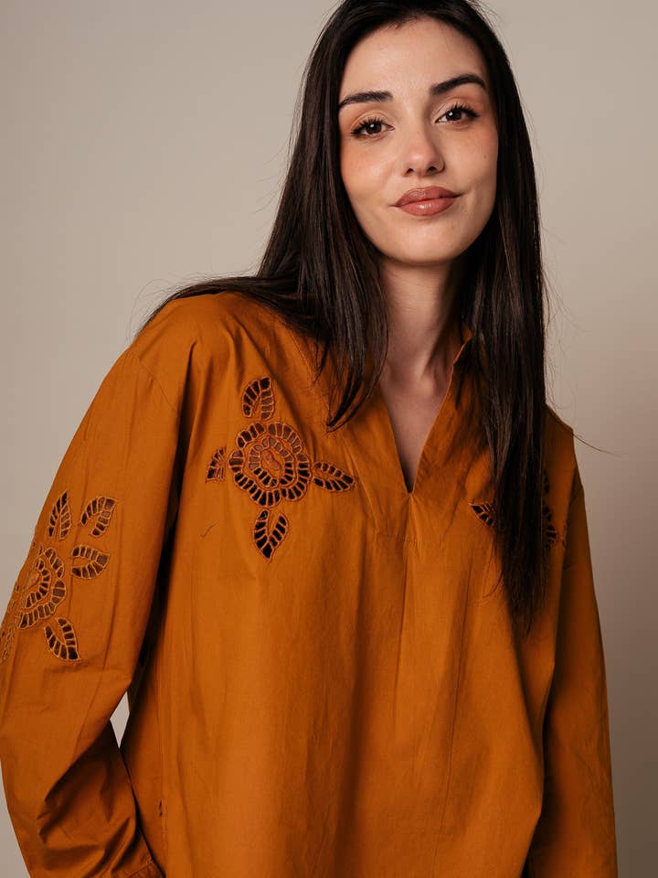 Kapda Casa - Wholesale Blouse - Women's - Blusa Clásico- Terra2