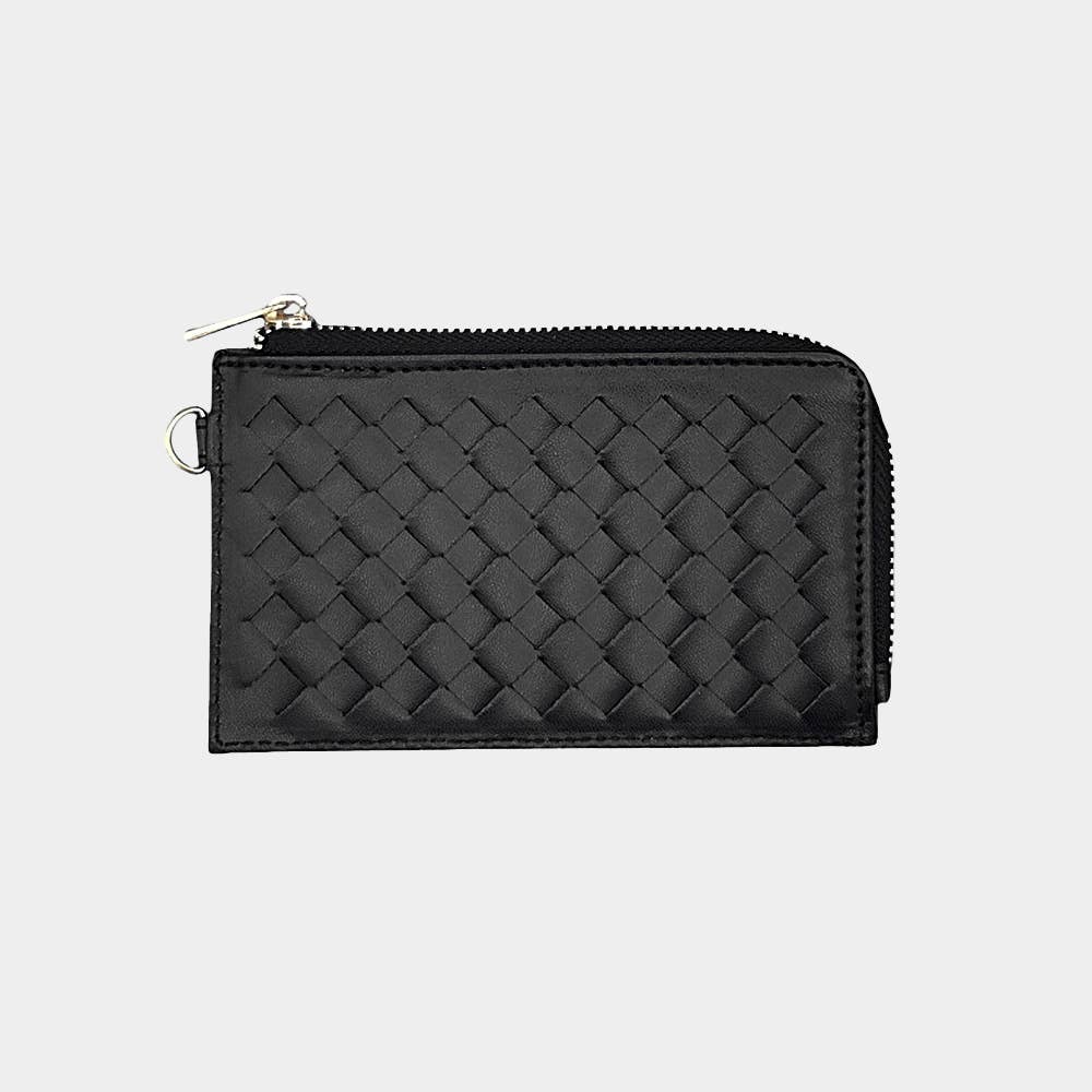 Sensibling Corp. - Wholesale Wristlet - Faux Leather Basket Weave Flat Card Holder Wallet Wristlet41