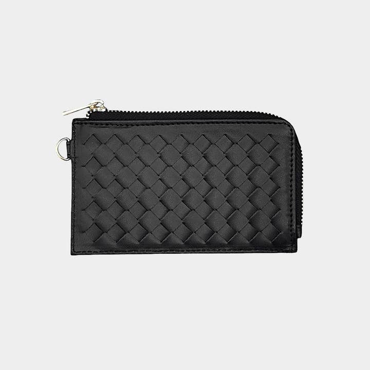 Sensibling Corp. - Wholesale Wristlet - Faux Leather Basket Weave Flat Card Holder Wallet Wristlet41