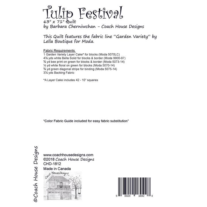 Coach House Designs - Wholesale Quilt - Tulip Festival Quilt Pattern