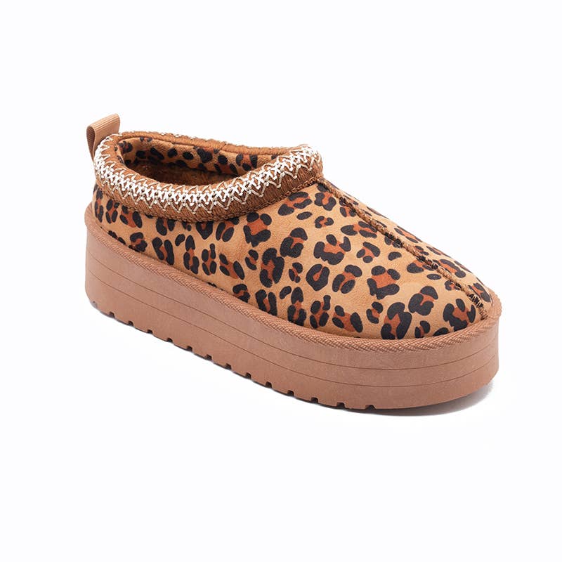 C'M PARIS – Großhandel Schlappen – Damen – Plattform-Hausschuh mit Strickkragen 64350