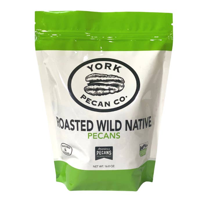 York Pecan Company - Wholesale Nuts - 24 Pounds - Packaged Roasted & Salted Wild Native Halves and Pieces1