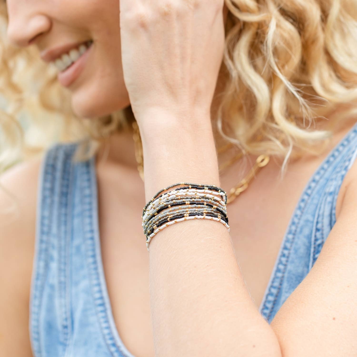 Splendid Iris - Wholesale Beaded Bracelet - Miyuki Delica Stretch Bracelet - Assorted4