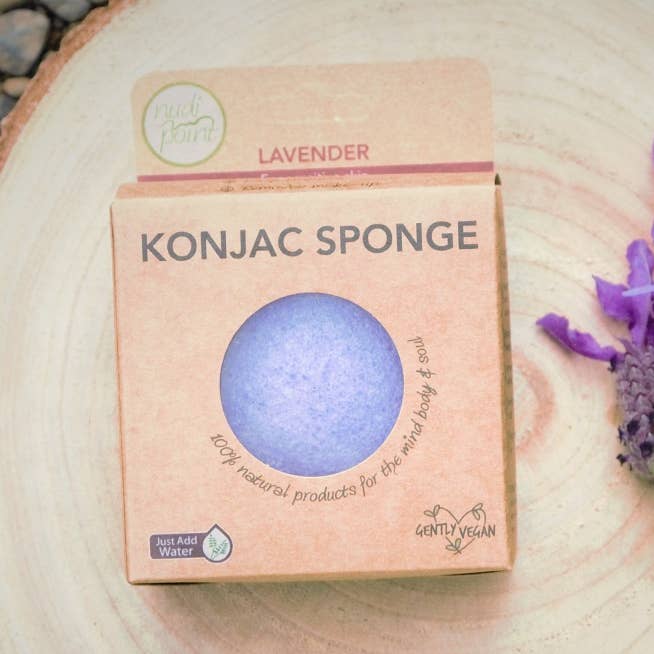 Konjac Facial Sponge - LAVENDER for wholesale by Nudi Point