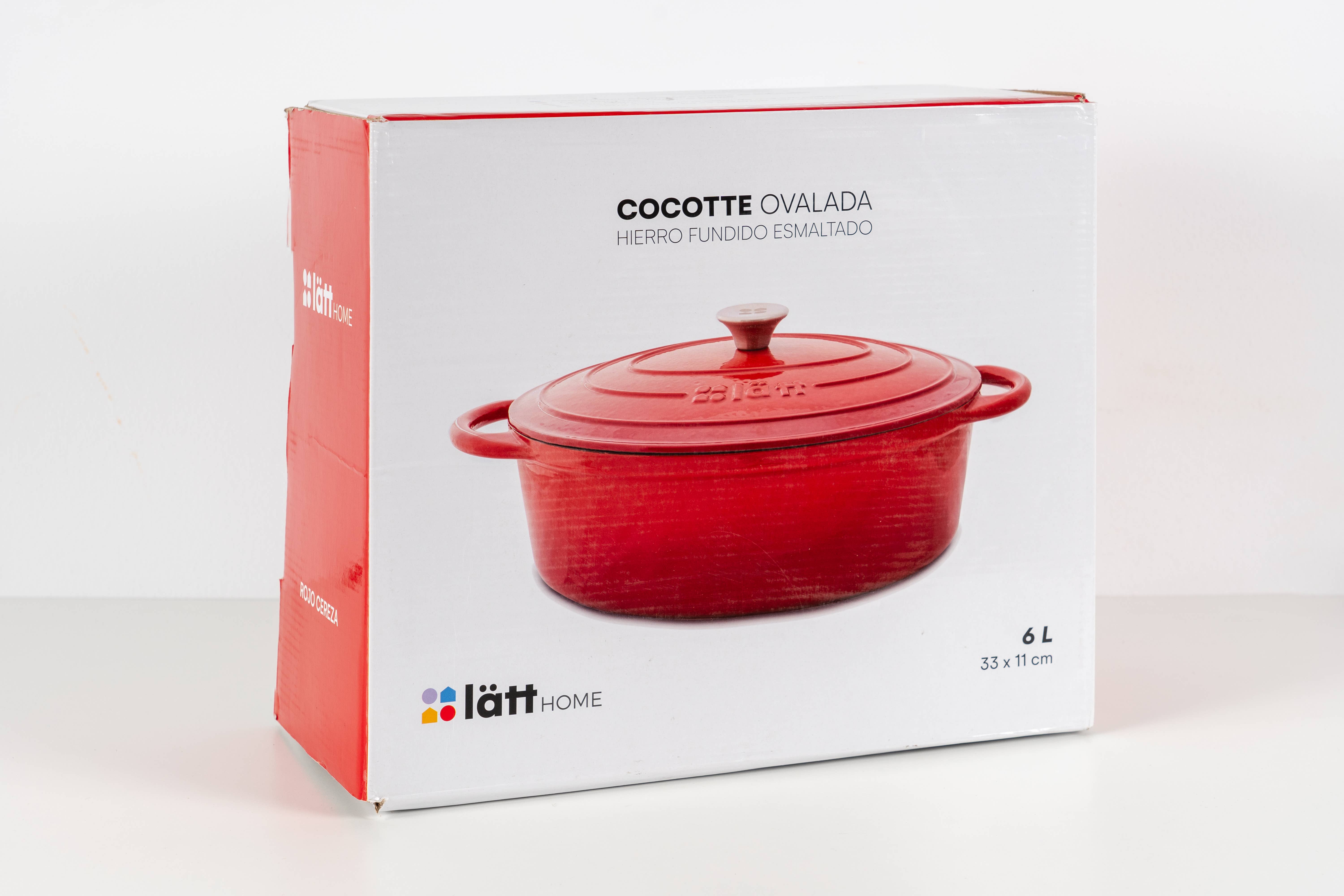 Lätt Home - Wholesale Cooking Pot - COCOTTE OVAL 33X11 CM 6 L RED5
