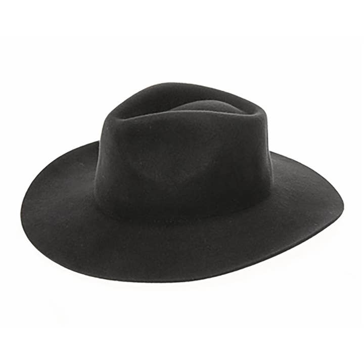 AdornWise - Wholesale Fedora - Women's - Wool Rancher Hat - 100% Australian Wool, Teardrop Crown