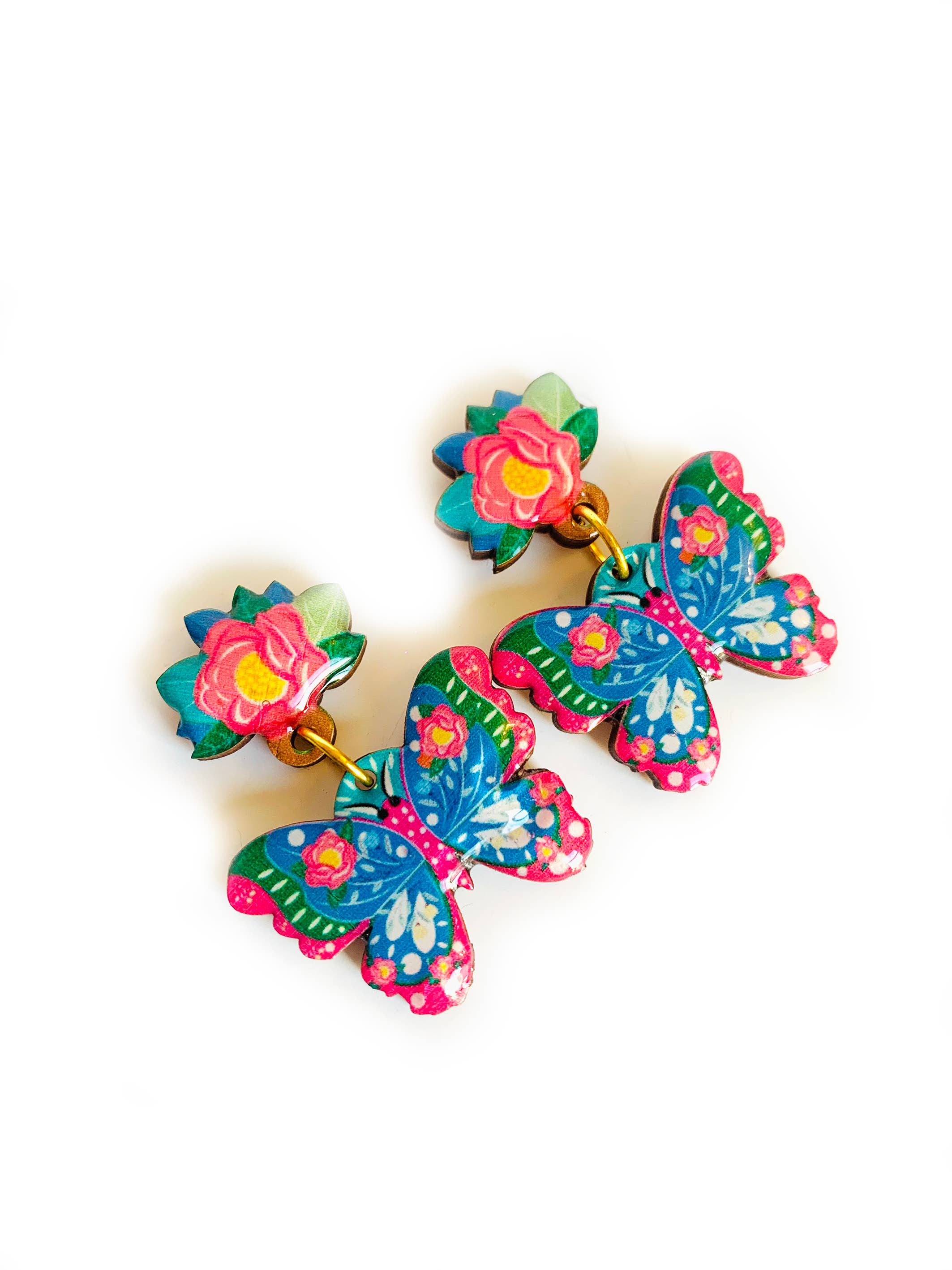 Rosie Rose Parker - Wholesale Dangle Earrings - big butterfly earrings summer bold earring statement 3