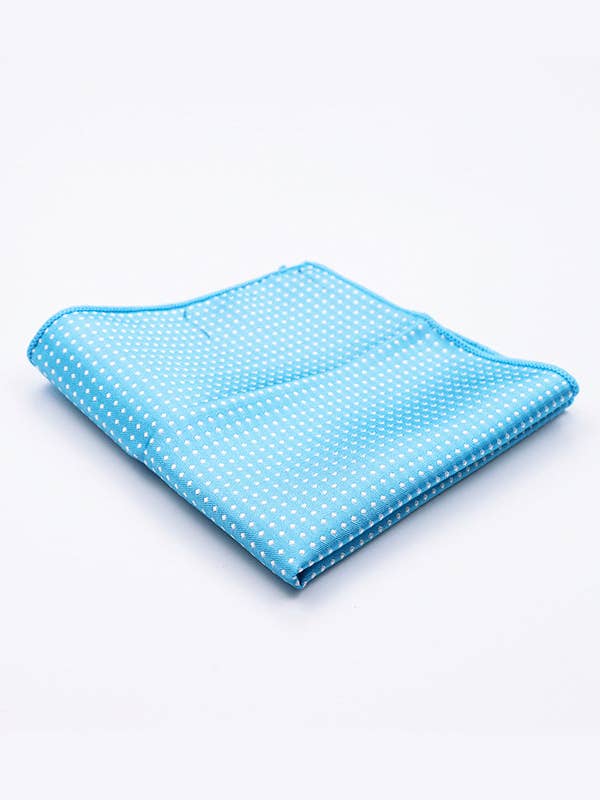 Blå Polyester Näsduk nr 4 med Prickar "Louis" för wholesale av Unipap's