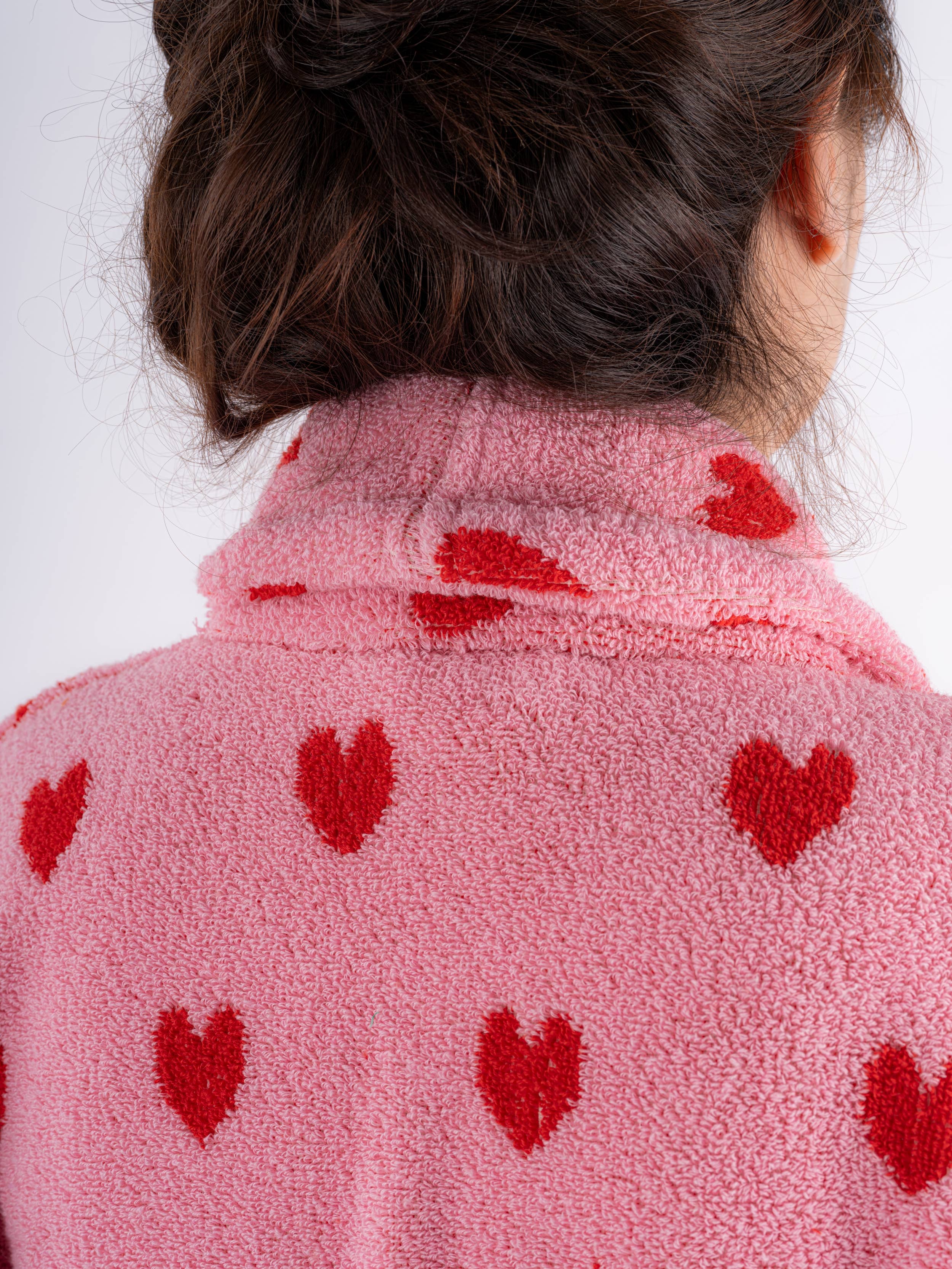 Kalkedon Towels - Wholesale Robe - Women's - Valentine Gift |Heart Shaped Bath Robe | Thick Plush Robe6