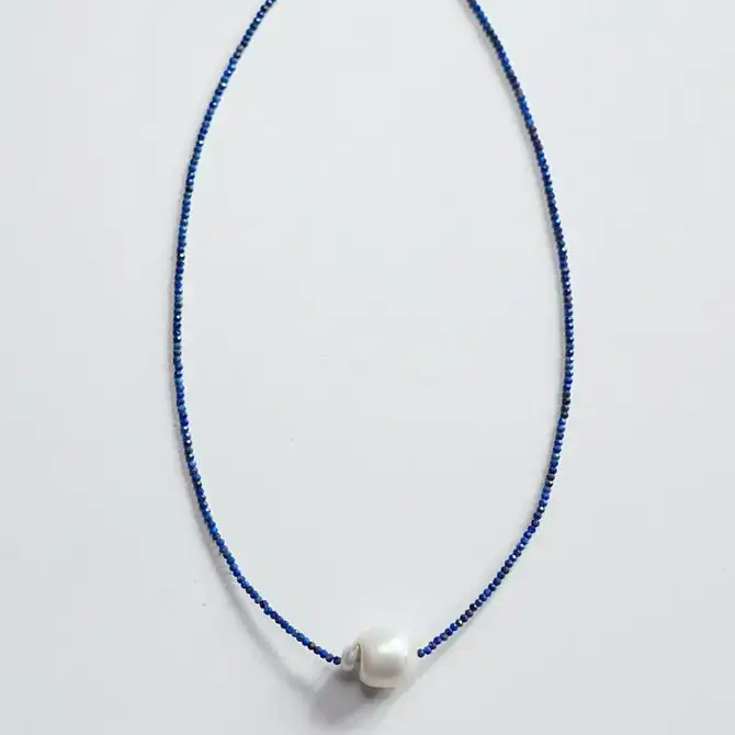 Annahmol – wholesale Beaded/pearl necklace – Petite Beaded Necklace with Baroque Pearl3