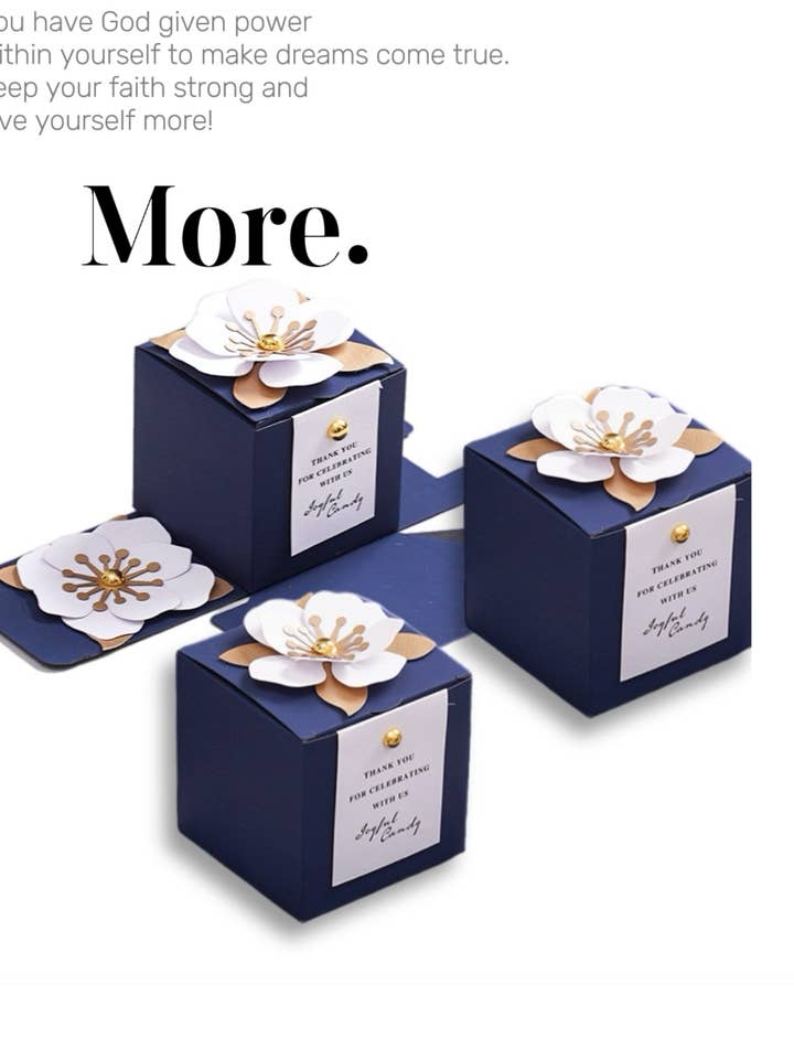 Luxus-Geschenk-Favoriten-Bonbonbox Elegante 3D-Blumen-Geschenkboxen für den Großhandel von ANYGIFTGOODPACKINGBOX