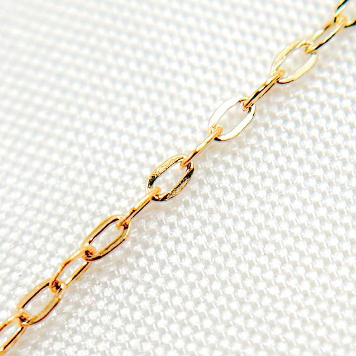 Tresor Jewelry Inc. - Wholesale Link & Chain Necklace - 1025DRF. 14K Gold Filled Cable Chain