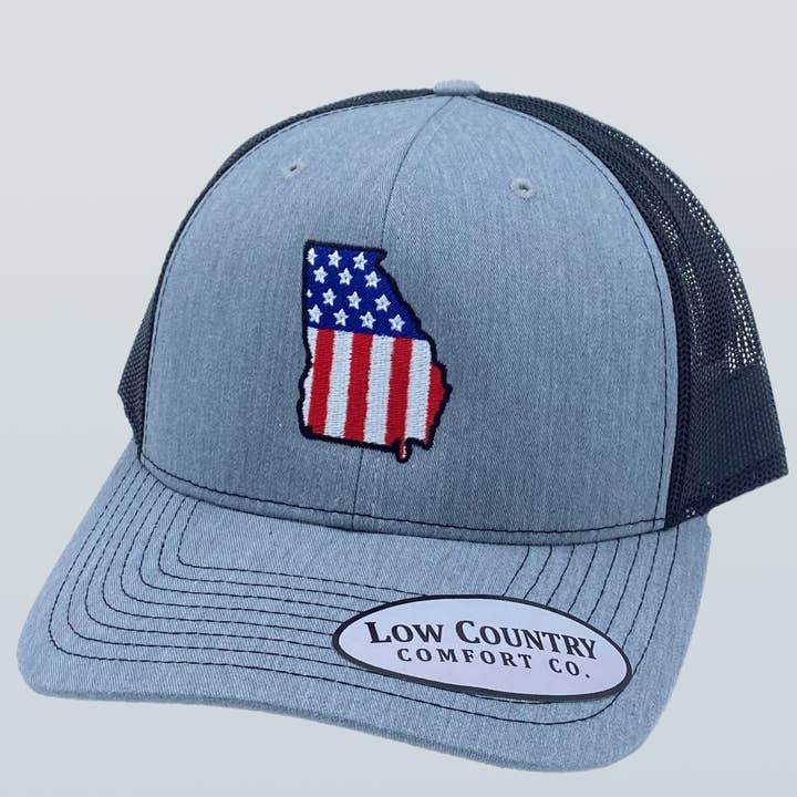 Georgia USA Flag Heather/Black for wholesale by Riverbed Threads