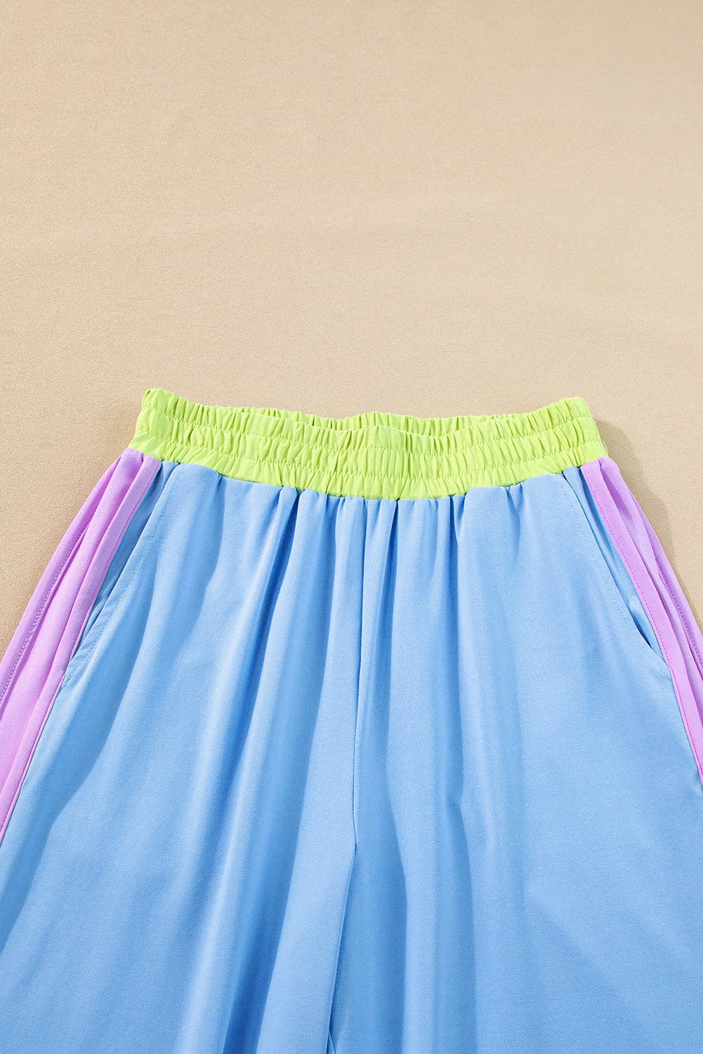 Lovesoft - Wholesale Lounge Set - Women's - Multicolor Color Block Detail Casual Two-piece Set9