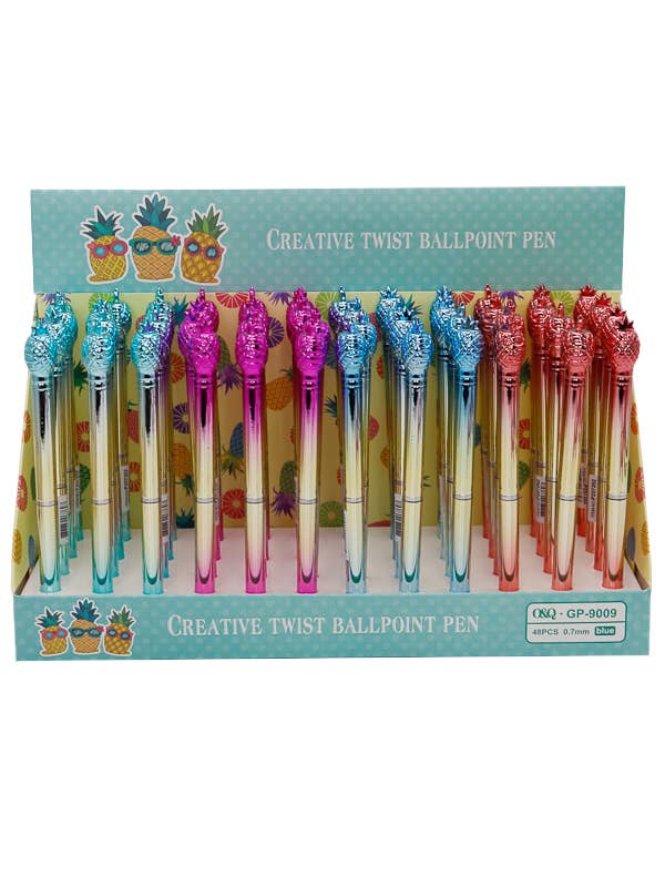 Set de 48 bolígrafos Pineapple Ombre Metallic Gloss para venta al por mayor de Cap Zone