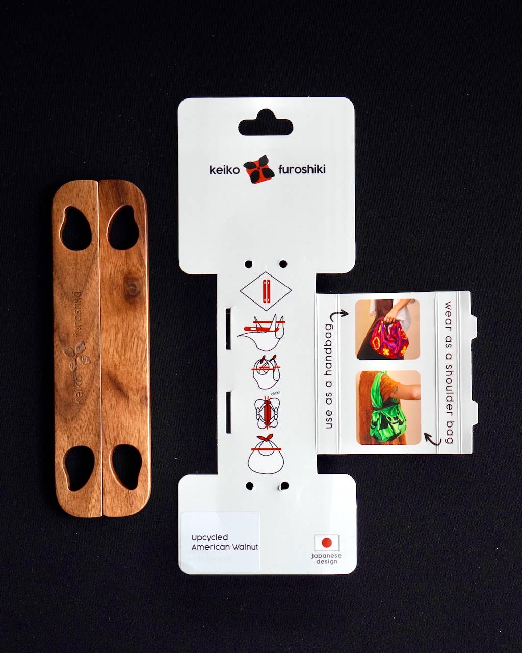 Keiko Furoshiki - Wholesale Bag Strap - Unisex - ToteBar (Patchin) – Wooden Handle for Fabric Scarf Bags10