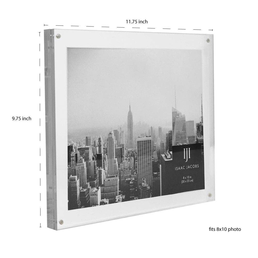 Isaac Jacobs International – wholesale Picture frame – Isaac Jacobs Wall-Mountable Clear Acrylic Picture Frame21