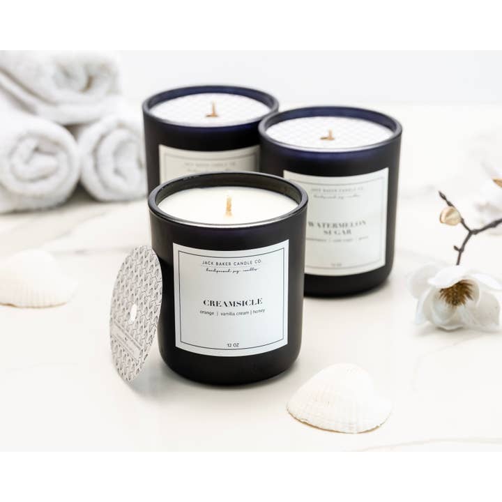 Jack Baker Candle Co – Engroshandel Glaslys – Black Label kollektion - Wino 12 oz