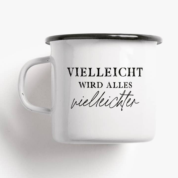 Enamel mug/maybe for wholesale by typealive