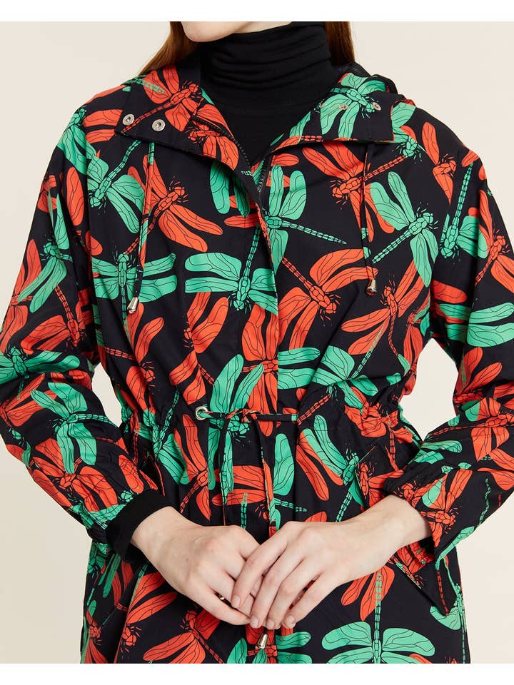 Pepaloves - Wholesale Raincoat - Women's - Raincoat libelulas forro red2