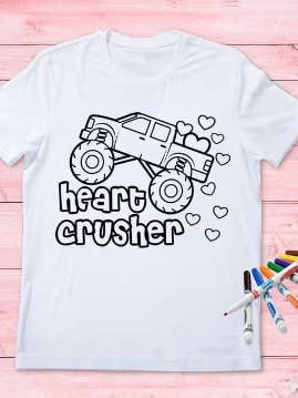 Color Me Valentijns-T-shirt - Heart Crusher voor wholesale door Envy Her Dreams