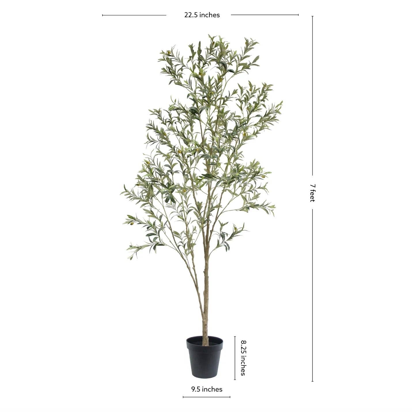 CG Hunter - Wholesale Artificial Plant - 7' Artificial Wispy Olive Tree7
