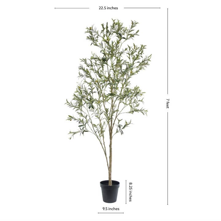 CG Hunter - Wholesale Artificial Plant - 7' Artificial Wispy Olive Tree7