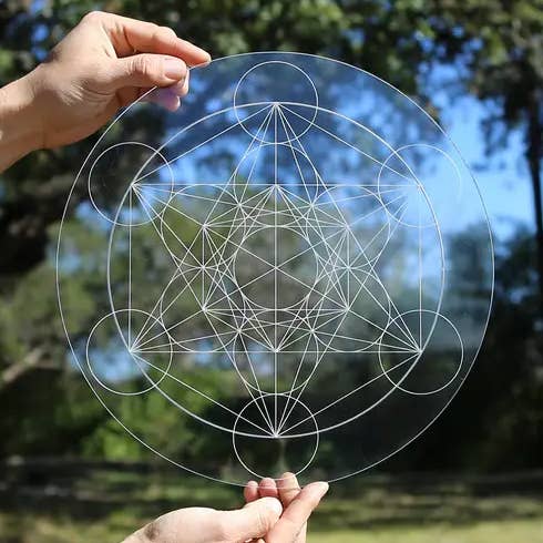 Metatron's Cube Grid Laser Cut Crystal Grid for wholesale by Sacred Tribe