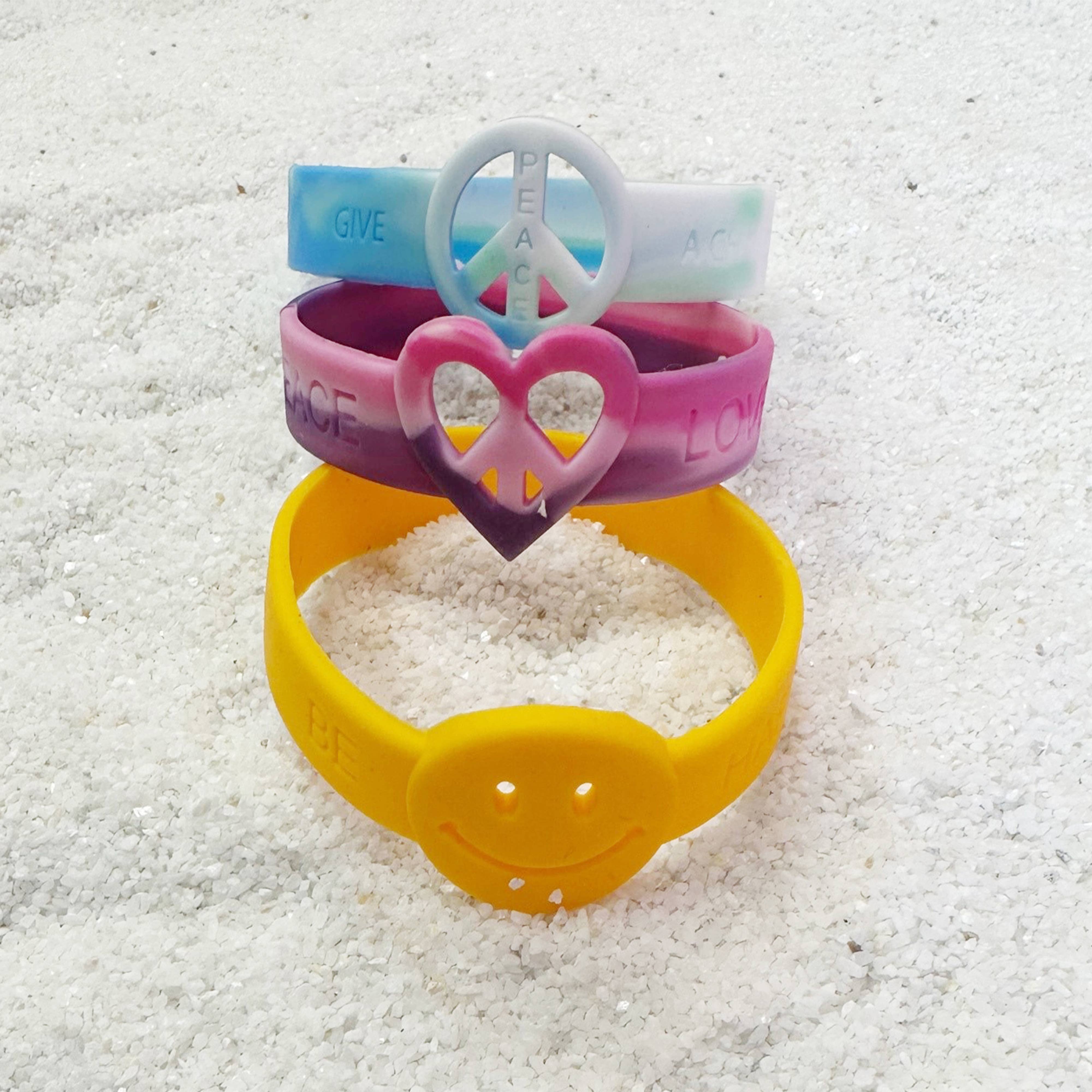 Natalia - Wholesale Bangle Bracelet - Kids & Baby - Silicone Bracelets - Assorted 30 Pack2