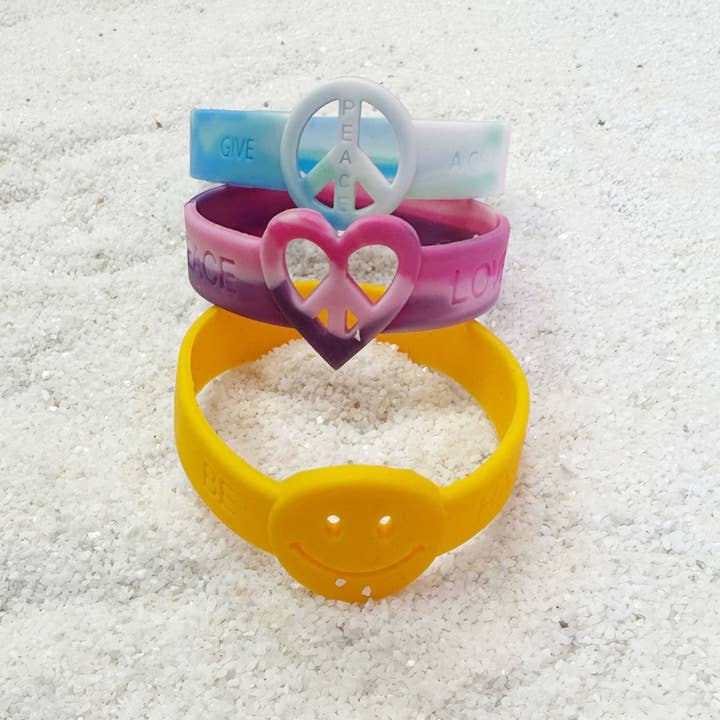 Natalia - Vente Bracelet jonc – bébé - Bracelets en silicone - Assortiment de 30 pièces2