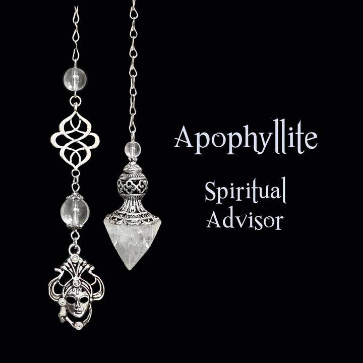 Apophyllite Pendulum, Spiritual Advisor, Infuse Your Being W for wholesale by Glorious Healing Crystals